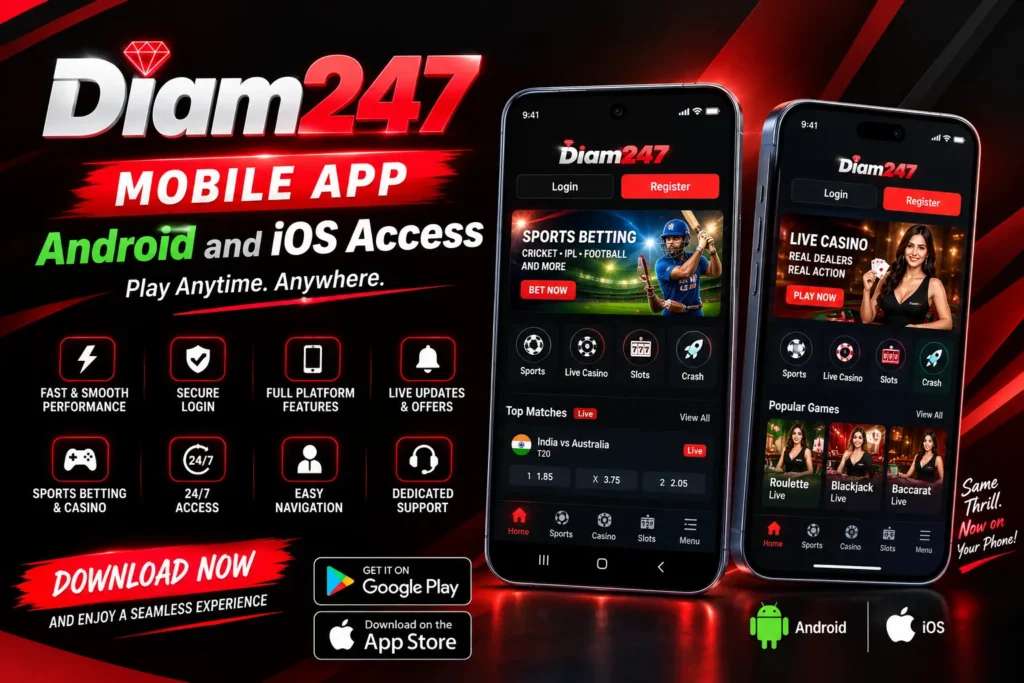 Diam247 mobile app for Android users