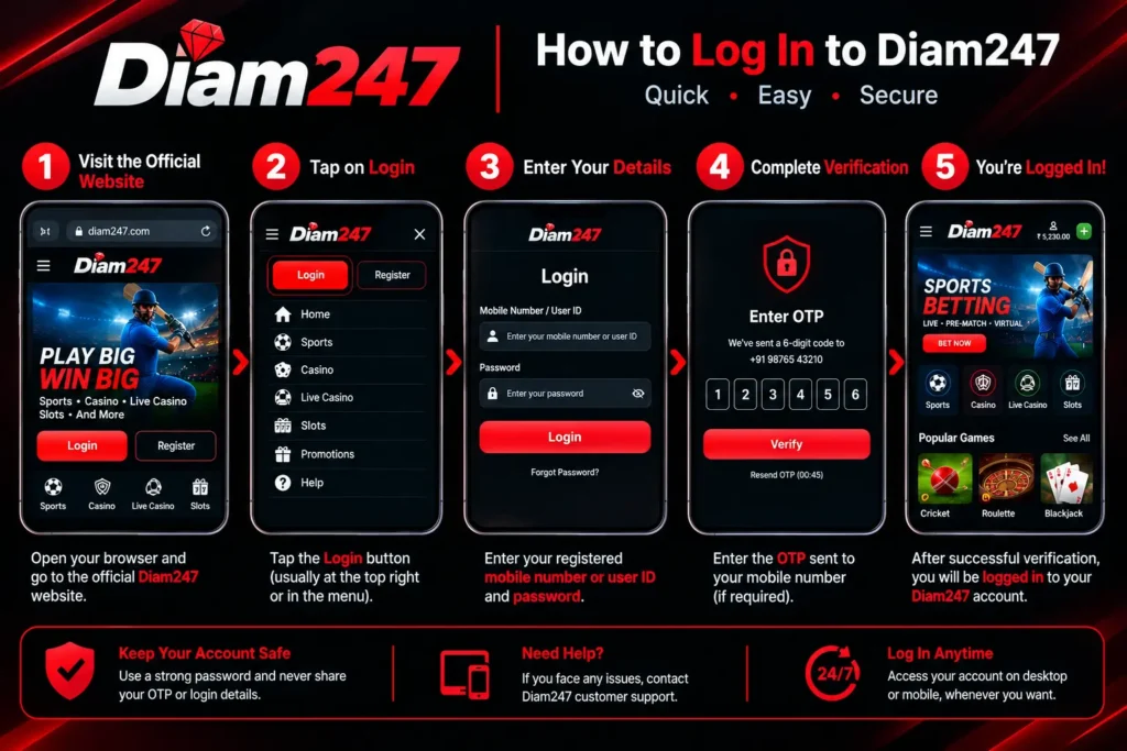 How to Log In to Diam247