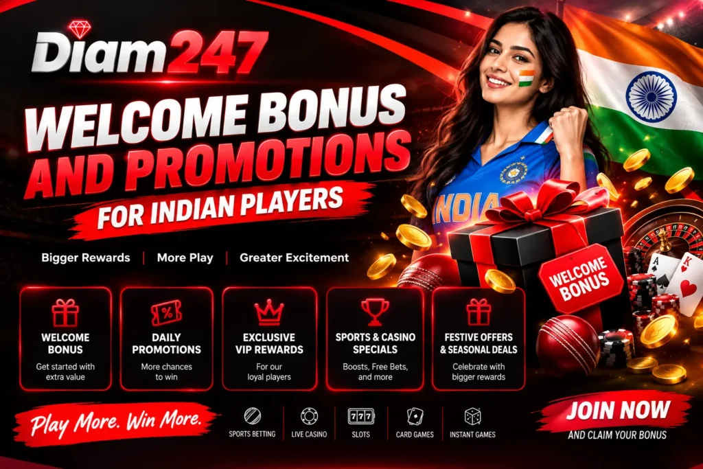 Welcome bonus and promotions for Indian players